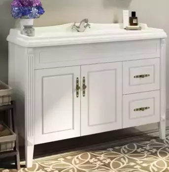 Тумба с раковиной «Comforty» Палермо 120 (3312) белая