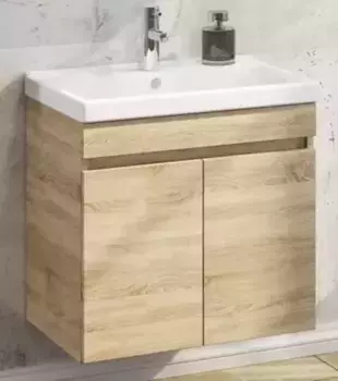 Тумба с раковиной «Comforty» Тромсе 60 (Fest 60 F01) подвесная дуб сонома