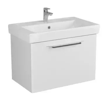 Тумба с раковиной «Diborg» Lande Q 80 с ящиком (Q 80) подвесная белая