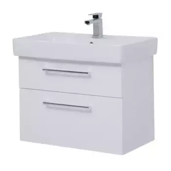 Тумба с раковиной «Dreja» Q Max 80 (Q 80 ) подвесная белый глянец