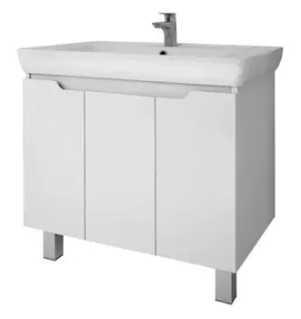 Тумба с раковиной «Dreja» Q Plus (D) 80 (Q 80) белый глянец
