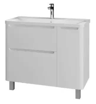 Тумба с раковиной «Grossman» Адель 100 (Adel 100) белый глянец правая