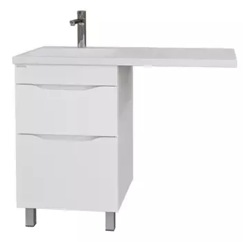 Тумба с раковиной «Grossman» Вилар 50 (Kamilla 110 L) белая