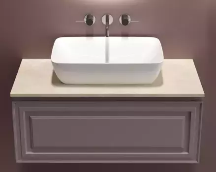 Тумба с раковиной и столешницей «Sancos» Very 99,5 подвесная Doha Soft