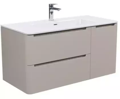 Тумба с раковиной «Iddis» Edifice 100 (Optima Home 100/47) подвесная капучино