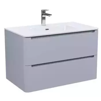Тумба с раковиной «Iddis» Edifice 80 (Optima Home 80/47) подвесная светло-серая