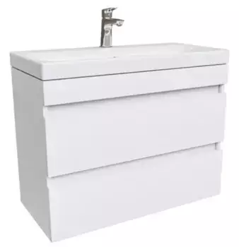 Тумба с раковиной «Iddis» Zodiac 80 (80 см) подвесная белая