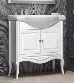 Тумба с раковиной из массива «Opadiris» Брунелла 80 (Классик 80) белая