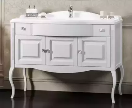 Тумба с раковиной из массива «Opadiris» Лаура 120 (Лаура 120) белая