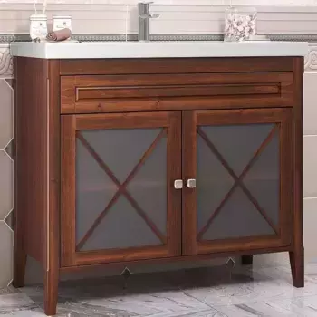 Тумба с раковиной из массива «Opadiris» Палермо 100 (Frame 100) светлый орех