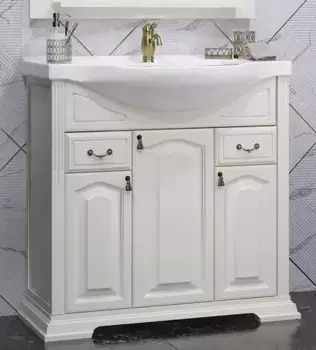 Тумба с раковиной из массива «Opadiris» Риспекто 85 (Сенеж 87) слоновая кость