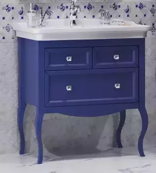 Тумба с раковиной из массива «Opadiris» Валери 85 (Модерн 85) сапфир