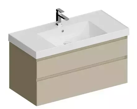 Тумба с раковиной «Kerama Marazzi» Cubo 100 New (Cubo 100/48) подвесная лимо матовая