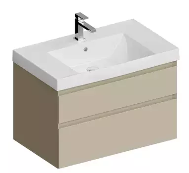 Тумба с раковиной «Kerama Marazzi» Cubo 80 New (Cubo 80/48) подвесная лимо матовая