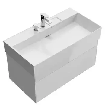 Тумба с раковиной «Kerama Marazzi» Logica 90 New (Logica 90-2) подвесная белоснежная