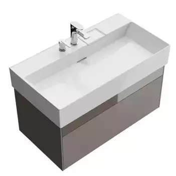 Тумба с раковиной «Kerama Marazzi» Logica 90 New (Logica 90-2) подвесная песчаная