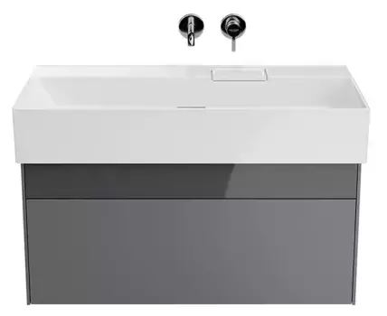 Тумба с раковиной «Kerama Marazzi» Logica 90 New (Logica 90) подвесная стальной серый