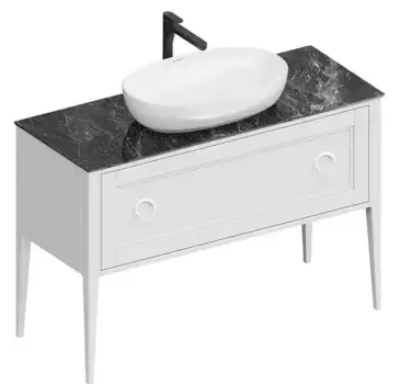 Тумба с раковиной «Kerama Marazzi» Plaza Classic Neo 120 с 2 ящиками (Plaza 60/38) белая матовая