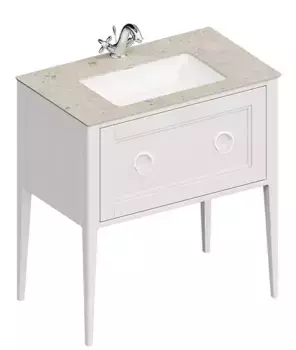 Тумба с раковиной «Kerama Marazzi» Plaza Classic Neo 80 (Plaza 55/38) белая матовая