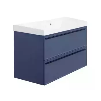 Тумба с раковиной «La Fenice» Elba 80 twin (Cubo 80) подвесная Blu Grigio