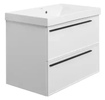 Тумба с раковиной «La Fenice» Elba 80 twin (Cubo 80) подвесная Bianco