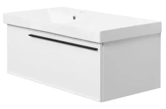 Тумба с раковиной «La Fenice» Elba 90 (Cubo 90 левая) подвесная Bianco