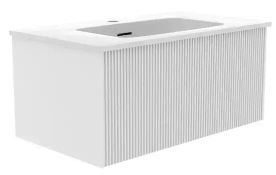 Тумба с раковиной «La Fenice» Terra 80 (Slim Line 80) подвесная Bianca