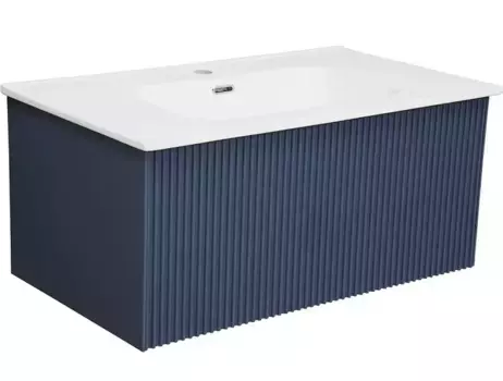 Тумба с раковиной «La Fenice» Terra 80 (Slim Line 80) подвесная Blu Grigio