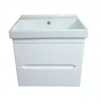 Тумба с раковиной «Loranto» Арфа 60/ 2 с подсветкой (Fest 60 F01) подвесная белая