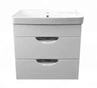 Тумба с раковиной «Loranto» Стиль-60/2 "Соло" (Monte 60) подвесная белая