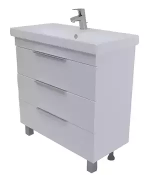 Тумба с раковиной «Marka One» Gaula 60Н 3я (Moduo 60 Slim) белая