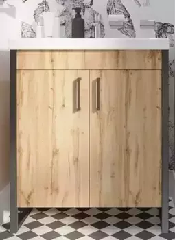 Тумба с раковиной «Marka One» Grunge Loft 70Н (Comfort 70/45 Ц0000008359) дуб вотан