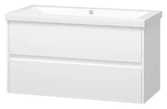 Тумба с раковиной «Misty» Алиса 100 (Alice 100) подвесная белая