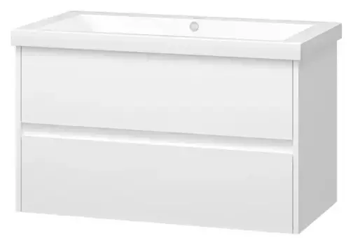Тумба с раковиной «Misty» Алиса 90 (Alice 90) подвесная белая