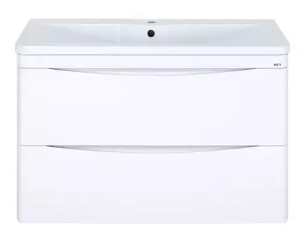 Тумба с раковиной «Misty» Атлантик 100 (Атлантик 100) подвесная белая