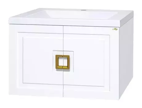 Тумба с раковиной «Misty» Галвер 80 (Монако 80) подвесная белая