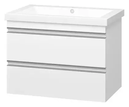 Тумба с раковиной «Misty» Ингрид 75 (Alice 75) подвесная белая