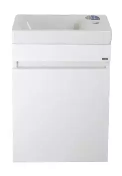 Тумба с раковиной «Misty» Эко Мини 40 (Енисей 40) подвесная белая универсальная