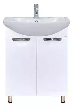 Тумба с раковиной «Misty» Лаванда 60 (Балтика 60) белый