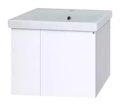 Тумба с раковиной «Misty» Лира 60 (Moduo 60) подвесная белая