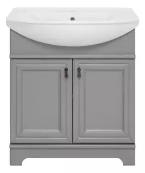 Тумба с раковиной «Misty» Лувр 75 (Стиль 75) серый