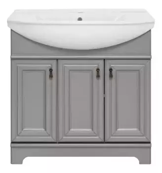 Тумба с раковиной «Misty» Лувр 85 (Стиль 85) серая