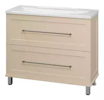Тумба с раковиной «Misty» Марта 100 (Evva 100D) бежевая