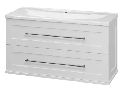 Тумба с раковиной «Misty» Марта 100 (Evva 100D) подвесная белая