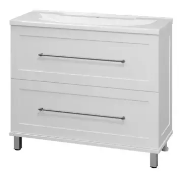 Тумба с раковиной «Misty» Марта 100 (Evva 100D) белая