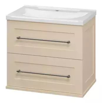 Тумба с раковиной «Misty» Марта 60 (Evva 60D) подвесная бежевая