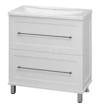 Тумба с раковиной «Misty» Марта 80 (Evva 80D) белая