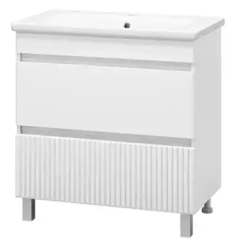 Тумба с раковиной «Misty» Мира 80 (Soft 80) белая
