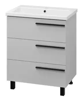 Тумба с раковиной «Misty» Ненси 70 (Como 70) серая