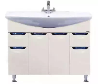 Тумба с раковиной «Misty» Орхидея 105 (Лагуна 105) бежевая